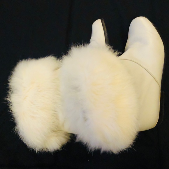 Vintage Dorndorf German Genuine Leather upper and fur ankle boots Ladies 3.5 - Picture 8 of 10